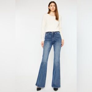 Kancan Cat's Whiskers High Waist Flare Jeans